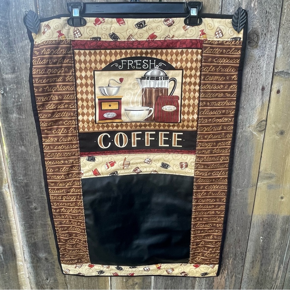 Coffee Themed Wall Hanging Quilt